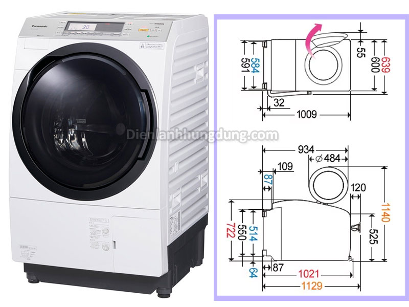 Máy giặt nội địa Nhật Panasonic NA-VX7900R Như Mới Cao Cấp