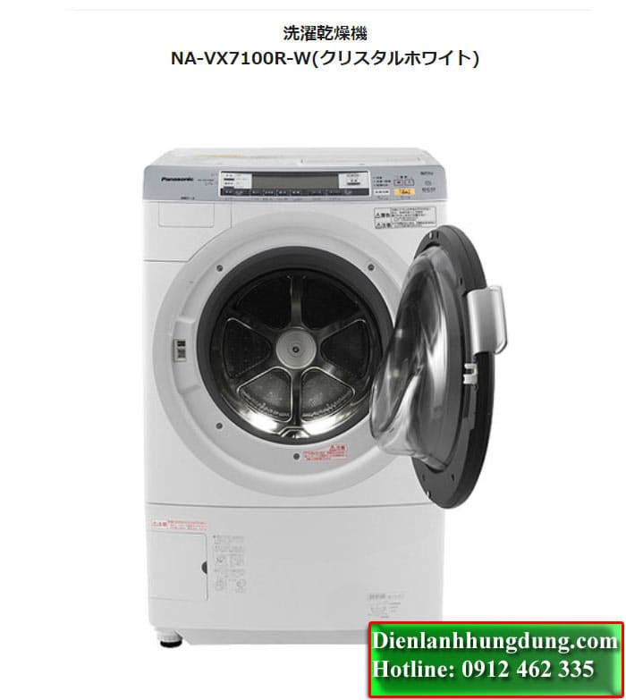Máy giặt nội địa nhật Panasonic NA-VX7100L-R date 2012